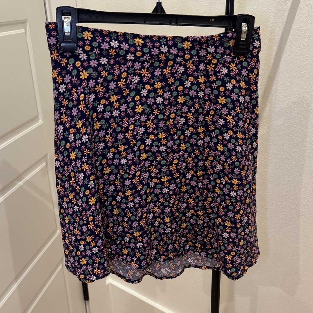 SO Women's Mini Skirt with Colorful Floral Pattern